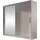 Mirjan24 Schwebetürenschrank London VI, mit zwei Türen, Frontspiegel, Garderobenschrank (Farbe: Cashmere / Spiegel, mit RGB LED Be... - Beige