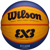 Wilson Replica RBR Official 3x3 FIBA Game Basketball Blau/Gelb, 6