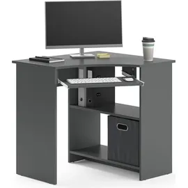 Vicco Eckschreibtisch Odin Anthrazit 83 x 76 cm,