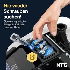 NTG Rangierwagenheber Stahl 85–485 mm schwarz
