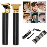 Profi Haarschneidemaschine Haarschneider Bart Trimmer Rasierer Hair Clipper USB, Mit 4 x Begrenzungskamm Schwarz