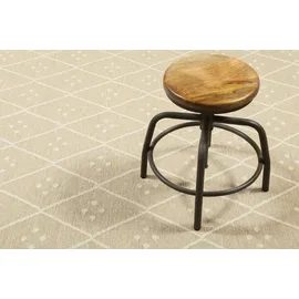 Green Looop Teppich GREEN LOOOP "Vermont GL-82101", beige (beige, creme), B:130cm H:5mm L:190cm, Baumwolle, Schurwolle, Teppiche, Teppich, handgewebter Naturfaserteppich aus 80% Wolle 20% Baumwolle, Wohnzimmer
