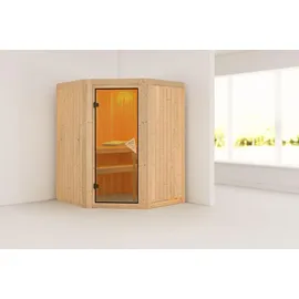 Karibu Sauna Larin ohne Ofen ohne Dachkranz