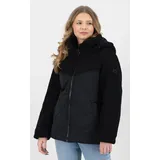 Lpo Steppjacke LPO "XAVIA WMN", Damen, Gr. 36/38 (M), schwarz, 100% Polyester, tailliert hüftbedeckend, Jacken Steppjacke, hochgeschlossener Kragen mit Sherpa-Fleece