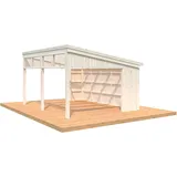 Palmako Pavillon Nova 13,0 m2 Kit Natur Unbehandelt 502 cm x 396 cm