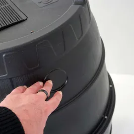 Yerd Regenfass 170 l Schwarz