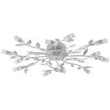 LINDBY LED-Deckenleuchte Bolonia, bronze/weiß, - 80 cm