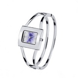 Feminine Tavolino Spangenuhr Damenuhr Stahl Silber Lila Farben Uhr Armbanduhr