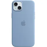 Apple Silikon Case mit MagSafe für iPhone 15 Plus winterblau