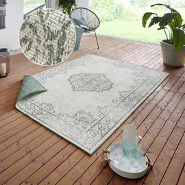 HANSE HOME Cebu Wendeteppich 120 x 170 cm Grün/Weiß