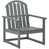 vidaXL Gartenstuhl 57,4 x 68,2 x 27,5 cm grau 2 St.