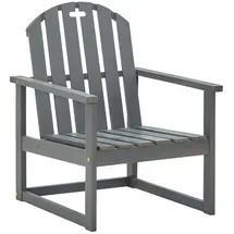 vidaXL Gartenstuhl 57,4 x 68,2 x 27,5 cm grau 2 St.