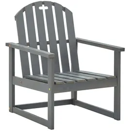 vidaXL Gartenstuhl 57,4 x 68,2 x 27,5 cm grau 2 St.