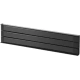 Yamazaki 2457 Tower Magnetic Towel Hanger, Black, Steel, 24 x 1 x 6 cm