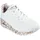 SKECHERS Uno - Loving Love Damen white durabuck/rose gold print trim 36