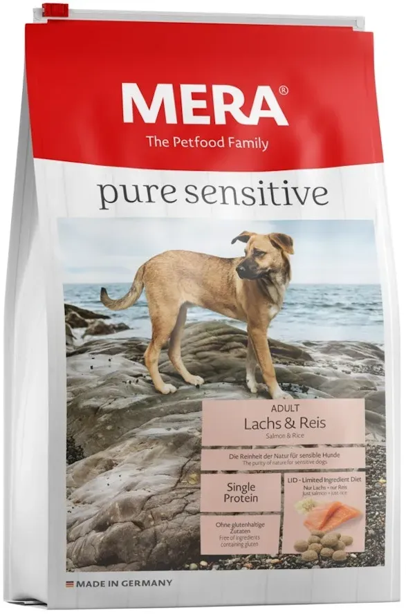 mera pure sensitive Lachs/Reis Hundetrockenfutter 1 Kilogramm