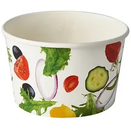 Papstar Salatschalen Pappe "To Go" 600 ml Ø 12,5 cm 50 St. Weiß