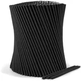 Wisefood Papier-Strohhalme Ø 0,6 x 20 cm 500 St. Schwarz