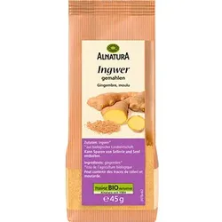 ALNATURA Ingwer Bio-Gewürz, 45,0 g