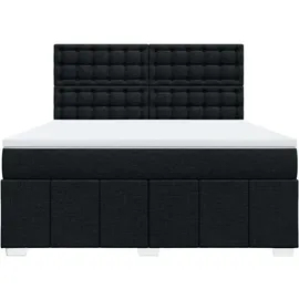 vidaXL Boxspringbett 180 x 200 cm Schwarz
