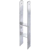 GAH Alberts Alberts H-Pfostenträger 121 x 400 / 800 x 80 mm Feuerverzinkt