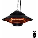 Heizstrahler Albano – Terrassenheizer 1500W - Schwarz – Carbon Element - mit Fernbedienung