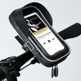 AUGOOL Handyhalterung Fahrrad Lenkertasche Fahrradzubehör Motorrad Ebike für Smartphone unter 6,7 Zoll, Drehbar mit Sensitivem Touchscreen