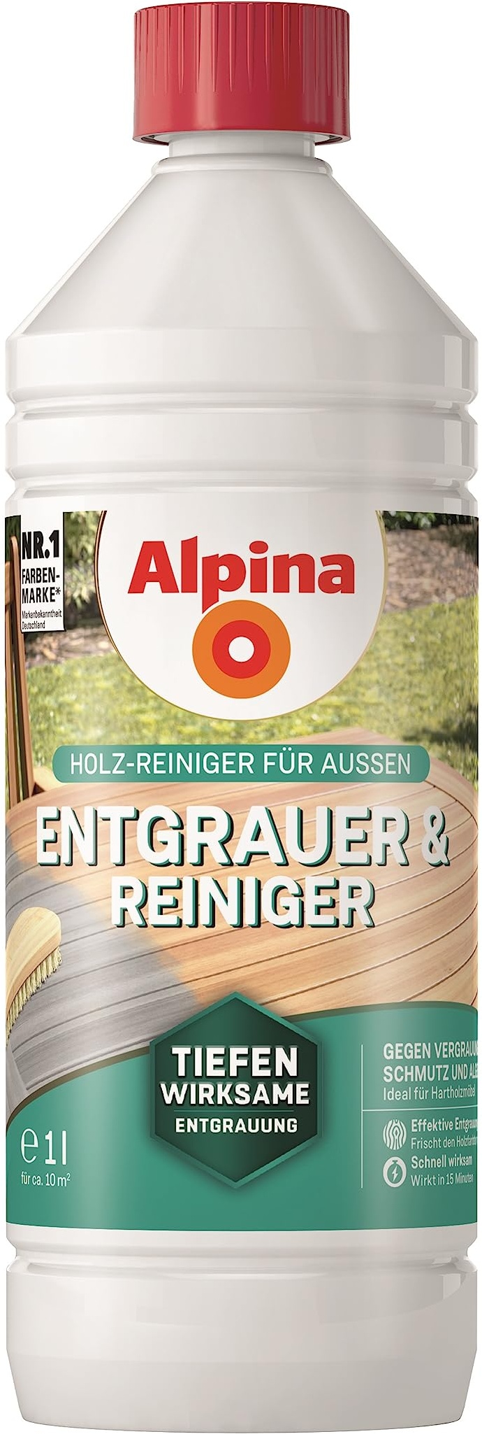 Alpina Holz Entgrauer und Reiniger 1 Liter