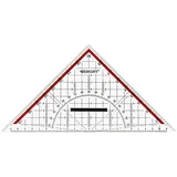 Westcott Geodreieck 22 cm Transparent