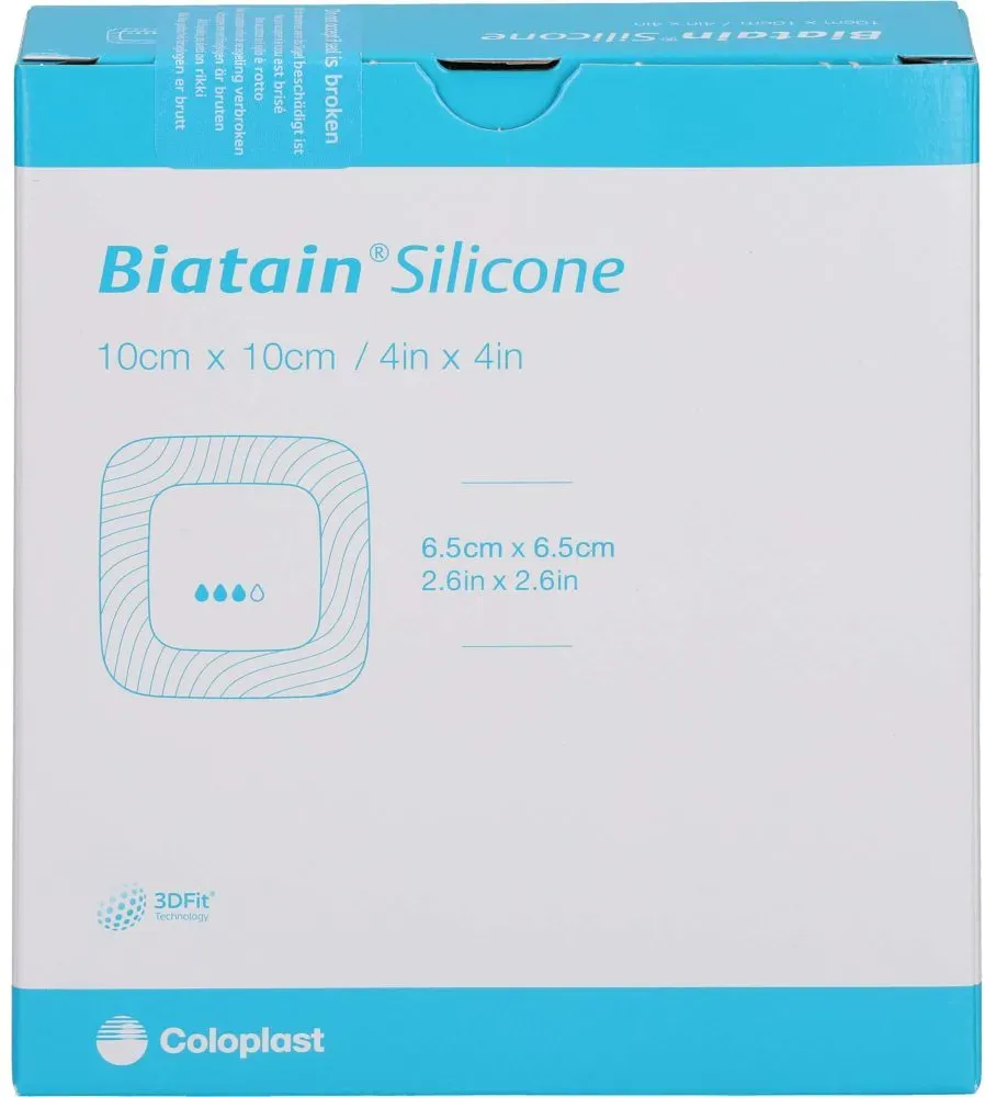 BIATAIN Silicone Schaumverband 10x10 cm 10 St