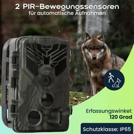 casativo-tech 4K-UHD-Wildkamera Bunt
