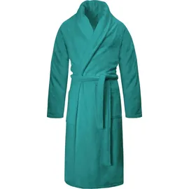 Normani Herren Premium Bademantel Basic in Petrol | Gr.: 3XL