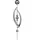 Garden Pleasure Gartenstecker mit 5 Kugeln Edelstahl Silber