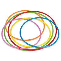 Betzold Sport Hula-Hoop-Reifen Hula-Hoop Reifen Regenbogen-Set, 6 Stück Ø 60 cm