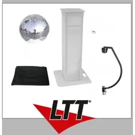 Eurolite Set Spiegelkugel 50cm mit Stage Stand variabel + Cover schwarz