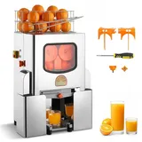 Gewerbliche Orangenpresse Zitruspresse - Elektrische Saftpresse - 120 W Edelstahl - Bis 20 Orangen/Min - Für Zitrusfrüchte & Granatäpfel - 2 Sch...