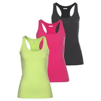 H.I.S. H.I.S Tanktop Packung, 3er-Pack, Softer Feinripp mit elastischer