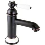 PaulGurkes Schwarz Nostalgie Wasserhahn Einhandmischer Retro Waschtischbatterie - Paulgurkes