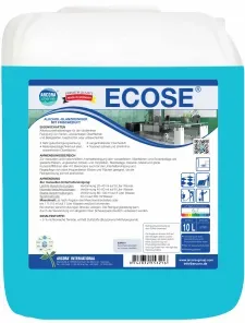 ECOSE Alkohol-Glanzreiniger mit Frischeduft, Unterhaltsreiniger auf Alkoholbasis für die streifenfreie Reinigung, 10 Liter - Kanister