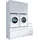 laundreezy Mehrzweckschrank-Set 186 x 238 x 68 cm Weiß