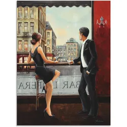 Artland Wandbild »Bar«, Bar & Lounges, (1 St.), als Alubild, Outdoorbild, Leinwandbild, Poster, Wandaufkleber Artland Farbe Bild(er): rot