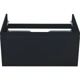 Waschtischunterschrank Sanox Frozen BxHxT 80 x 40 x 45 cm Frontfarbe schwarz mat