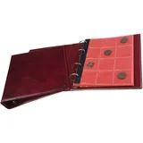 Münzenalbum Münzalbum Album für 120 Stück 10 Euro Münzen rot