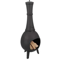 Esschert Design Terrassenofen M 120 cm Gusseisen schwarz