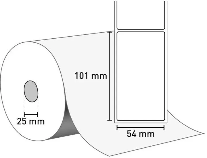 Seiko SLP-OPSRL – Adressetikett (Papier permanent) 54 mm x 101 mm / weiß / 220 Etiketten je Rolle