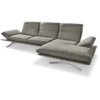 KOINOR Ecksofa Francis Stoff Grau 284 cm