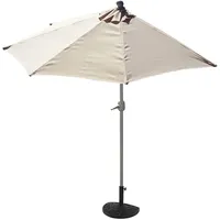 Mendler  Parla 285 x 145 cm creme halbrund Gestell