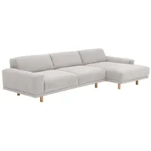 58 aufm Kessel SOFA mit Longchair rechts Kattryna Flachgewebe silber | Gr.: onesize
