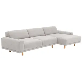 58 aufm Kessel SOFA mit Longchair rechts Kattryna Flachgewebe silber | Gr.: onesize