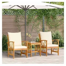 vidaXL Garten-Lounge-Set 3-tlg. braun